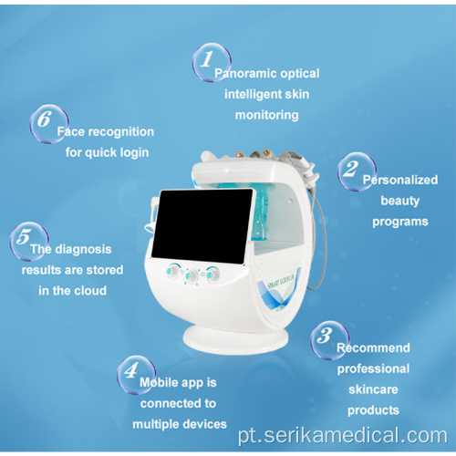 Máquina facial de Microdermoabrasão da microdermoabrasão da pele multifuncional